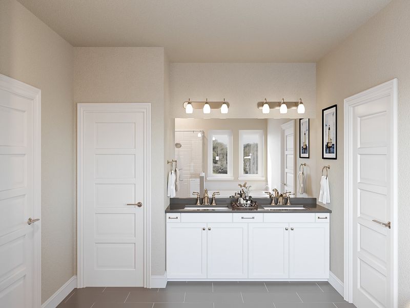 Representative furnished interior of a home built from the Salado by Beazer Homes in Treeline, Justin (Image 5).