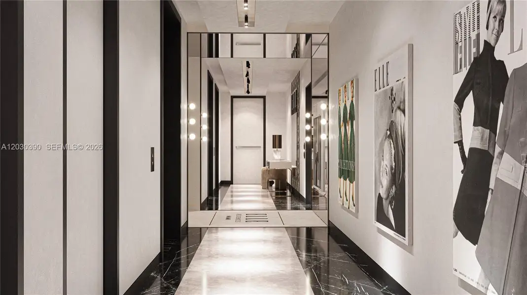 Furnished interior view inside a new home in , Miami (Image 4). Furnished interior view inside a new home in , Miami (Image 4).