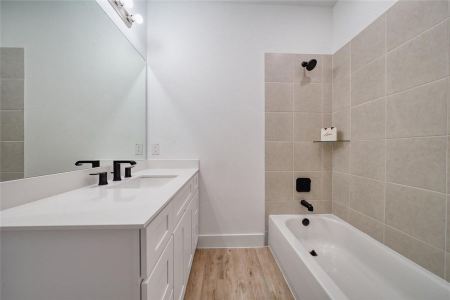 Jack & Jill bathroom between 3rd & 4th bedroom downstairs