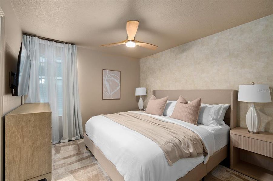 Furnished interior view inside a new home in Windsor Cay Resort, Clermont (Image 49).