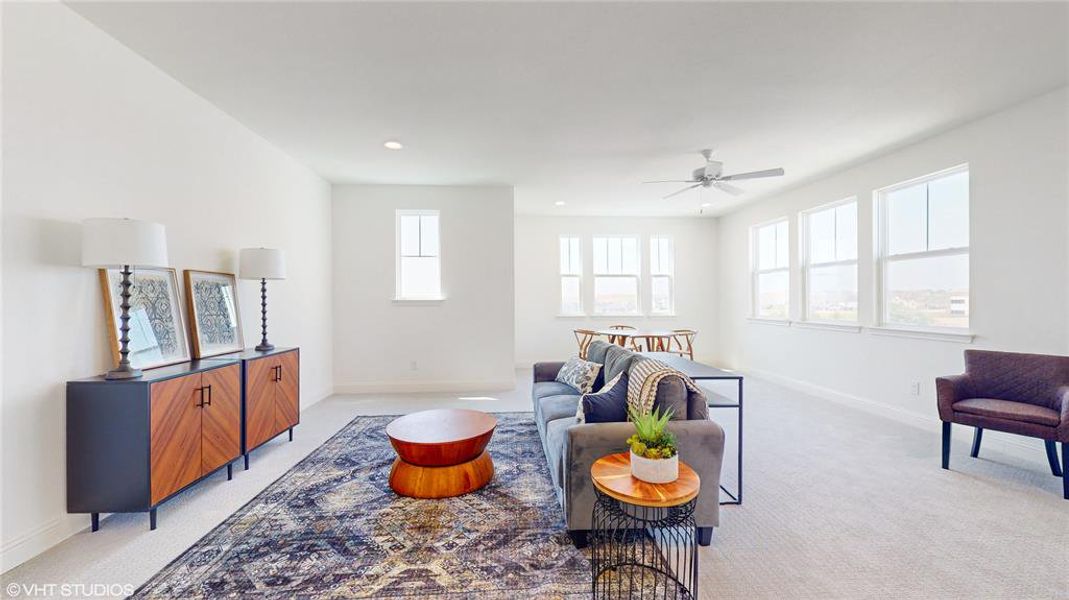 Furnished interior view inside a new home in Walsh, Aledo (Image 6).