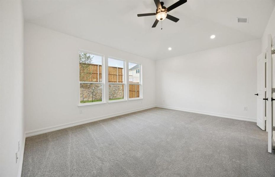 Spacious owner's suite highlighted by large windows