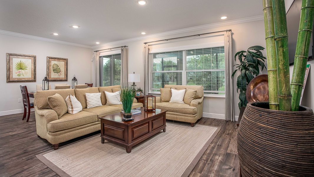Representative furnished interior of a home built from the Wilmington by Maronda Homes in Coastal Communities, Edgewater (Image 17).