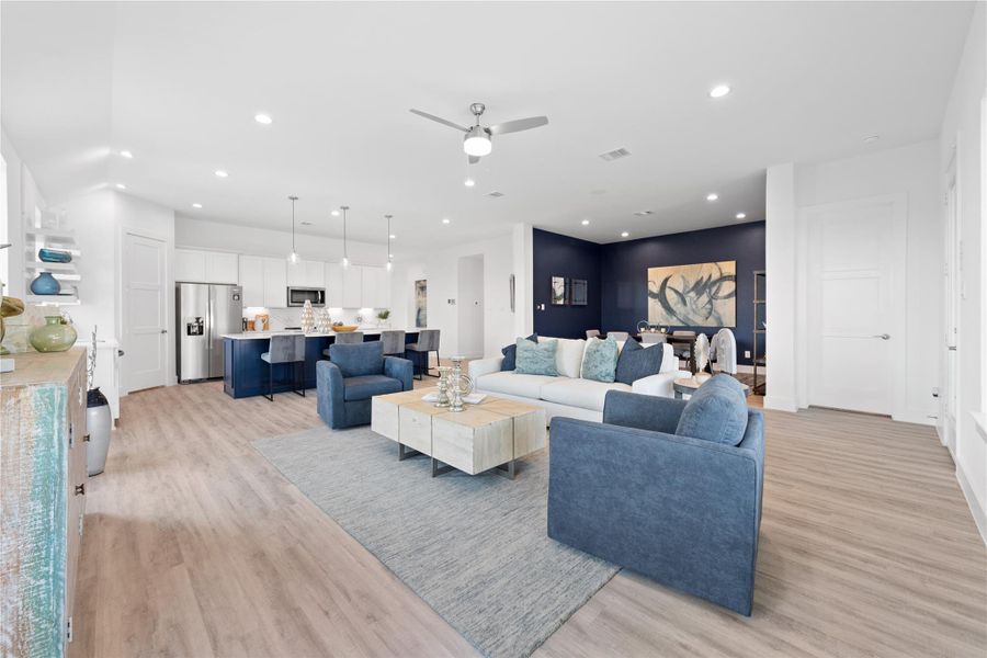 Furnished interior view inside a new home in River Ranch Estates, Dayton (Image 26).
