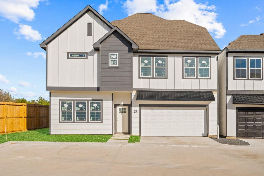 Front exterior of a new home in , Houston, TX, highlighting curb appeal (Image 23). Front exterior of a new home in , Houston, TX, highlighting curb appeal (Image 23).