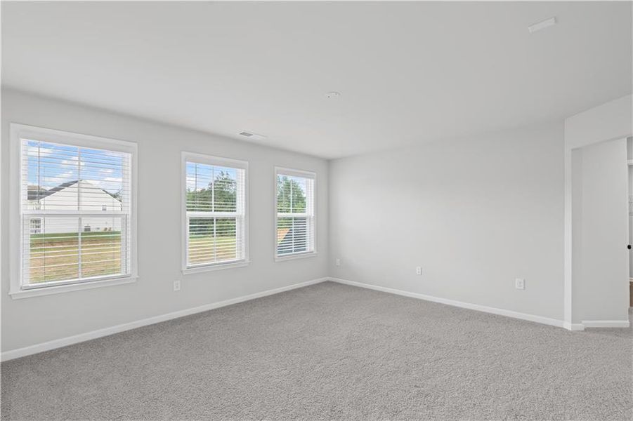 Spacious, unfurnished interior of a new home in Reunion, Flowery Branch (Image 27). Spacious, unfurnished interior of a new home in Reunion, Flowery Branch (Image 27).