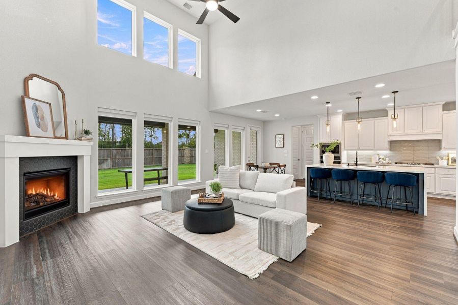 Furnished interior view inside a new home in The Highlands, Porter (Image 4).