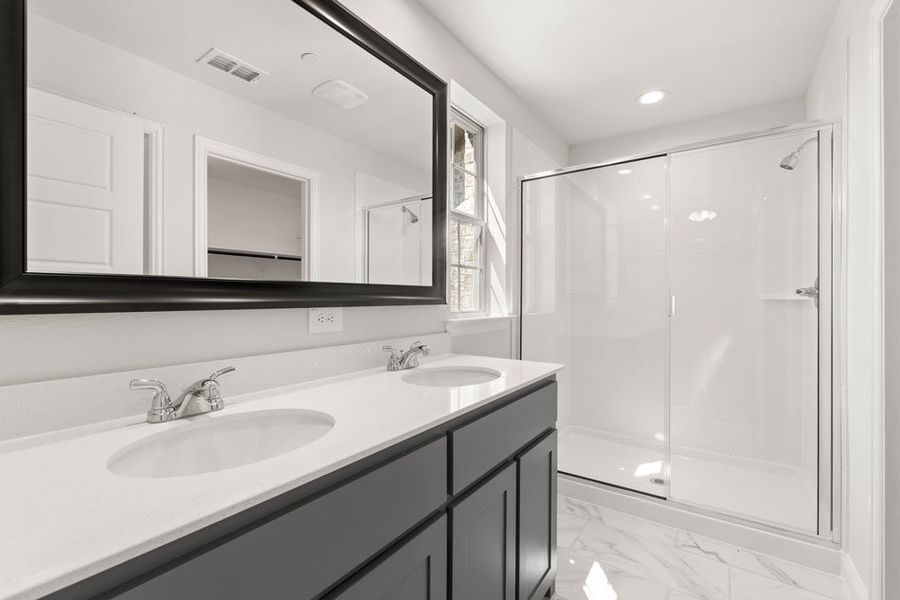 Front exterior of a new home in Main Street Village, Mansfield, TX, highlighting curb appeal (Image 19). Front exterior of a new home in Main Street Village, Mansfield, TX, highlighting curb appeal (Image 19).