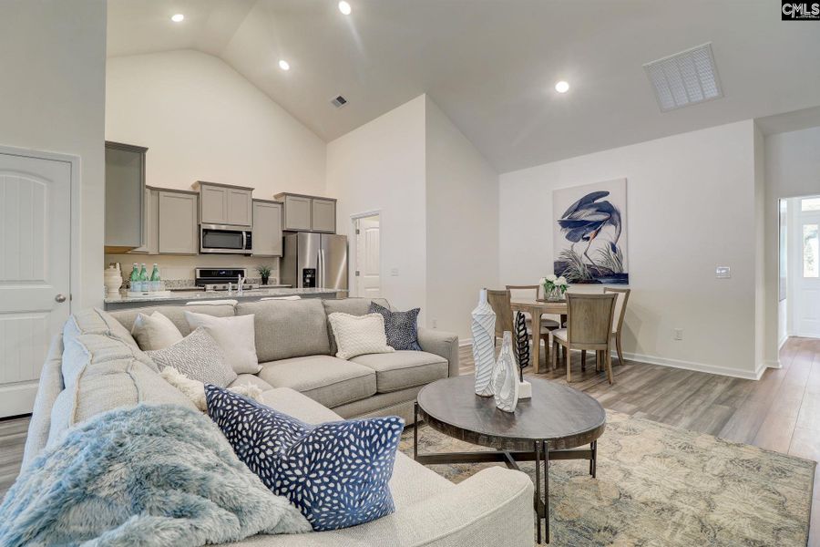 Furnished interior view inside a new home in Stillpointe, Sumter (Image 4).