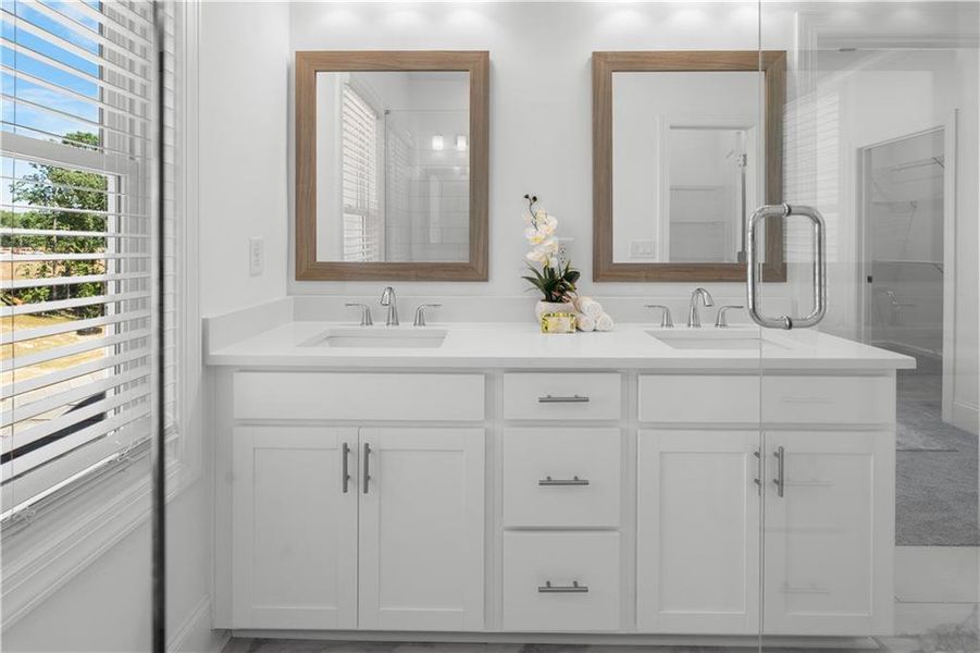 Furnished interior view inside a new home in Waterside Townhomes, Peachtree Corners (Image 14).