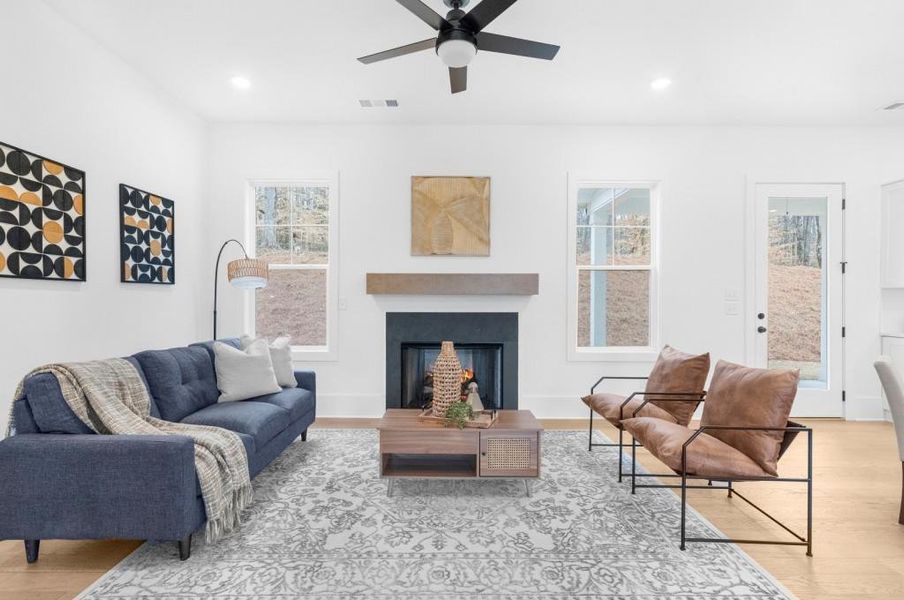 Furnished interior view inside a new home in , Canton (Image 9).