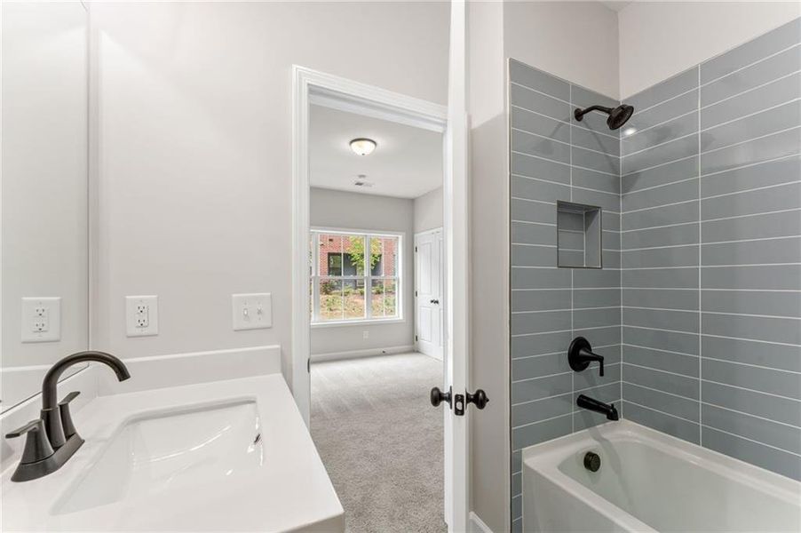 Furnished interior view inside a new home in Townes at South Main, Kennesaw (Image 6).