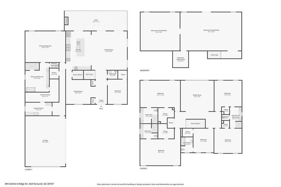 2D floor plan layout of this home in , Ball Ground, GA (Image 7).