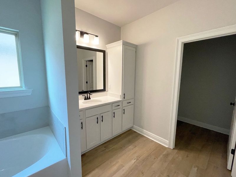 Furnished interior view inside a new home in Iron Rock, Cantonment (Image 6). Furnished interior view inside a new home in Iron Rock, Cantonment (Image 6).