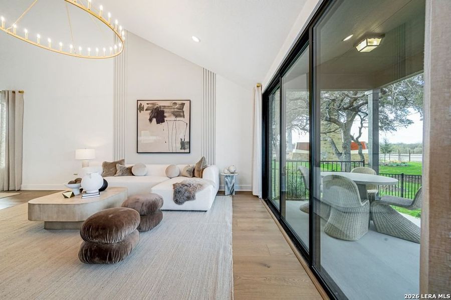 Furnished interior view inside a new home in Nopal Valley, San Antonio (Image 32).