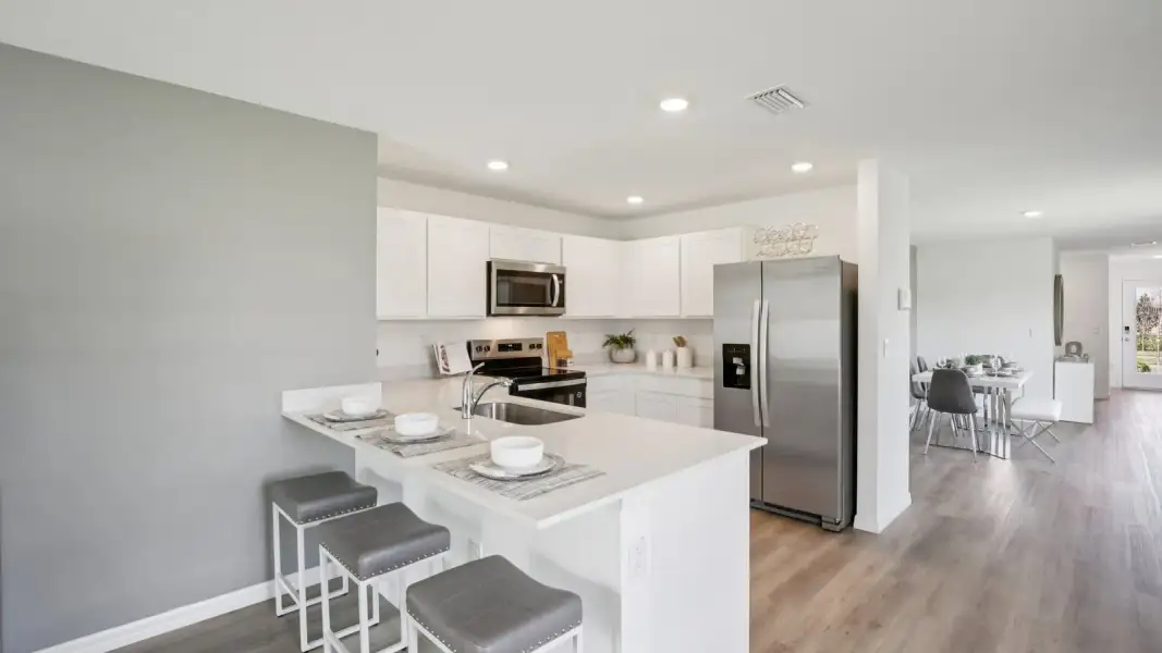 Furnished interior view inside a new home in Northwater at Two Rivers, Zephyrhills (Image 13).