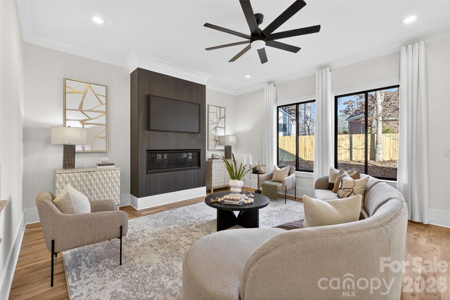 Furnished interior view inside a new home in , Charlotte (Image 17).