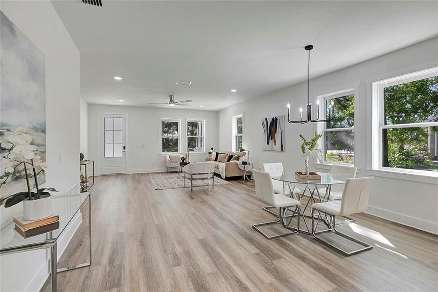 Furnished interior view inside a new home in , Tampa (Image 5). Furnished interior view inside a new home in , Tampa (Image 5).