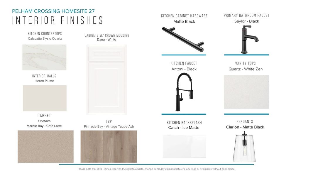 Furnished interior view inside a new home in Pelham Crossing, Greenville (Image 4). Furnished interior view inside a new home in Pelham Crossing, Greenville (Image 4).