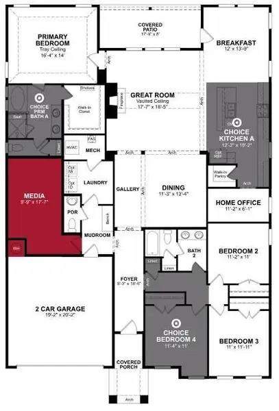 Beazer Homes Lovers Landing Manor floorplan.