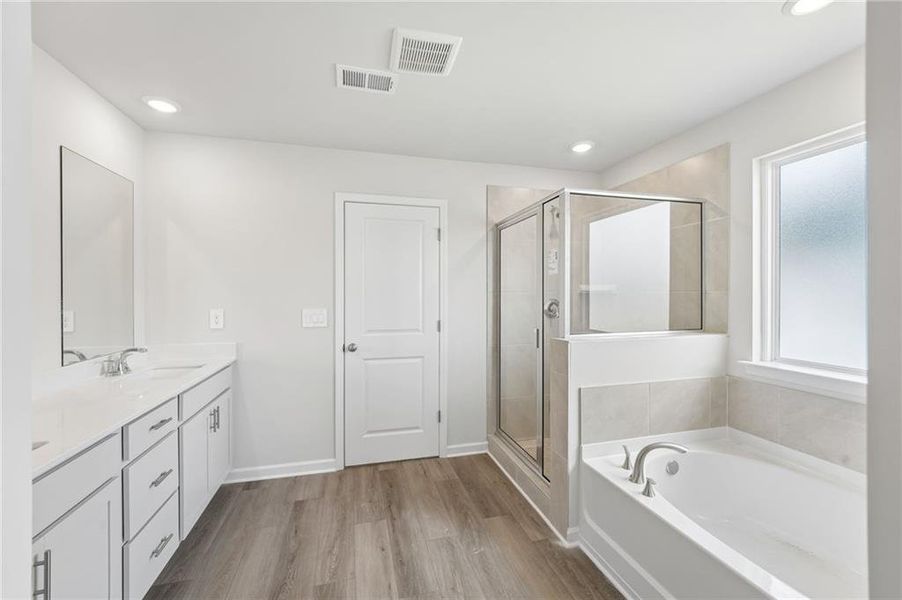 Furnished interior view inside a new home in Northwoods at Mirror Lake, Villa Rica (Image 13).