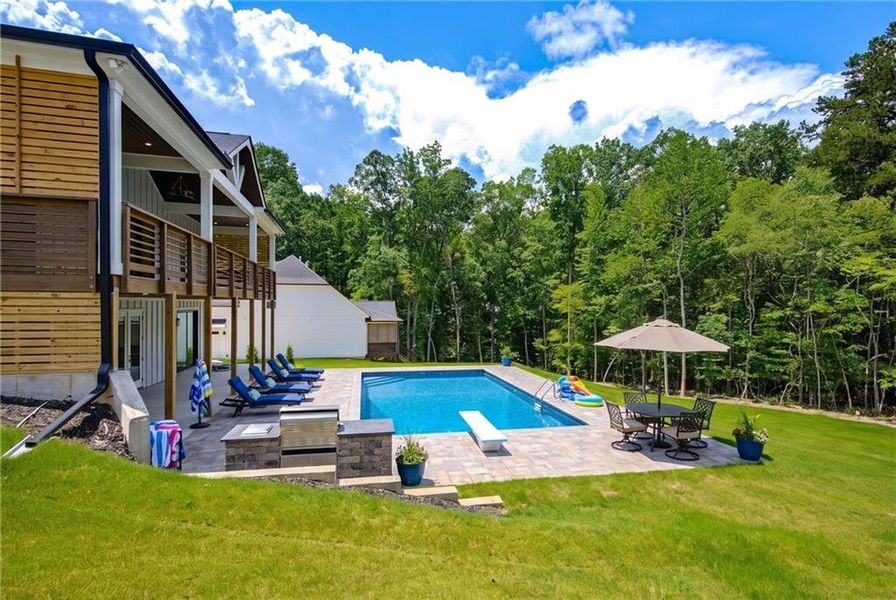 Exterior details and patio area of a home in , Cumming (Image 31).