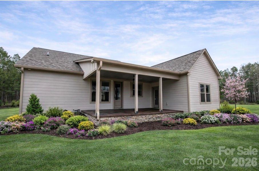 What back porch could look like with landscaping