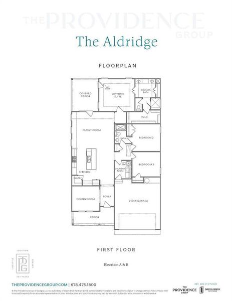 2D floor plan layout of this home in Aberdeen, Hoschton, GA (Image 3).