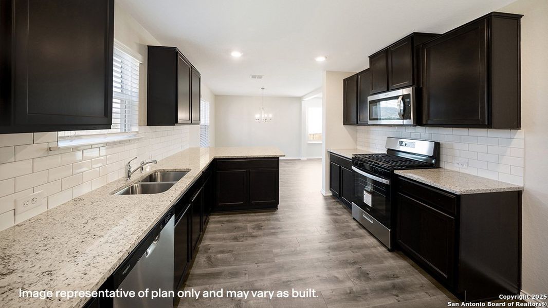 Furnished interior view inside a new home in Brookstone Creek, San Antonio (Image 5).