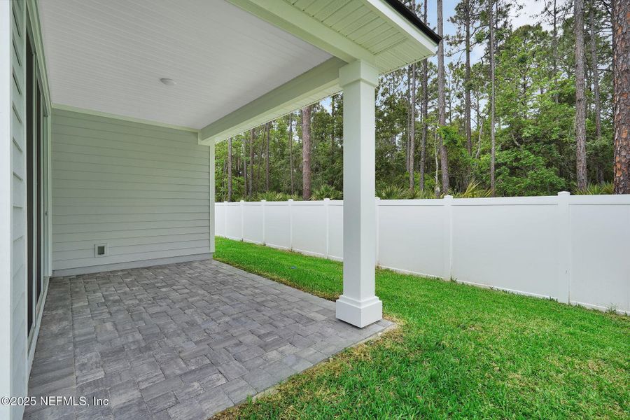 Exterior details and patio area of a home in Landing at Olde Florida, St. Augustine (Image 21).