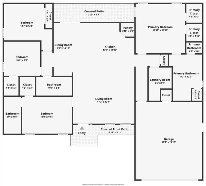 2D floor plan layout of this home in , Citrus Springs, FL (Image 4).