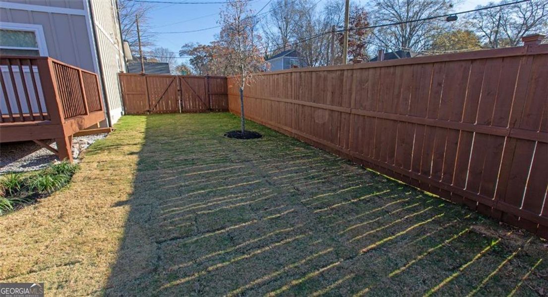 Exterior details and patio area of a home in , Atlanta (Image 34).