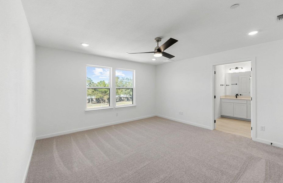 Spacious, unfurnished interior of a new home in Monarch on Main, Round Rock (Image 18).