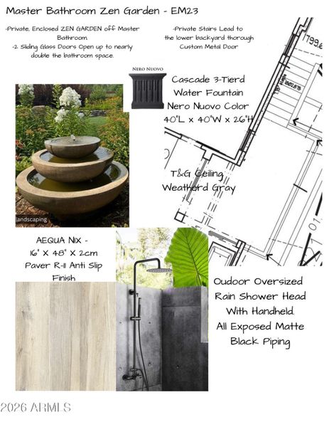 EM23 Master Bathroom Zen Garden