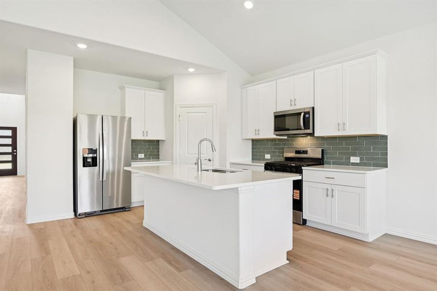 Photo is not of the actual home, but is an inspirational photo of builder’s model home and may depict options, furnishings, and/or decorator features that are not included.