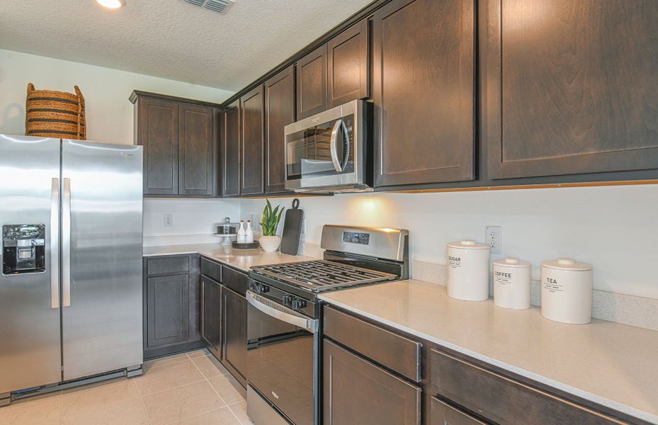 Ample Cabinet and Countertop Space