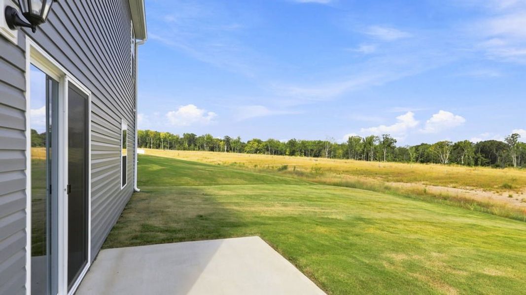 Exterior details and patio area of a home in Harrier Point, Woodruff (Image 21).