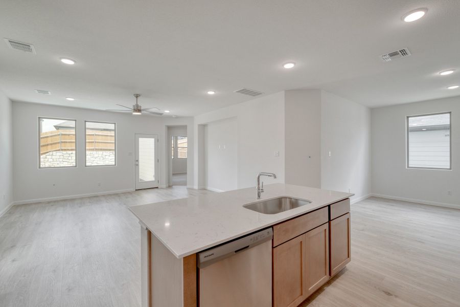 Furnished interior view inside a new home in Trinity Ranch, Elgin (Image 10).