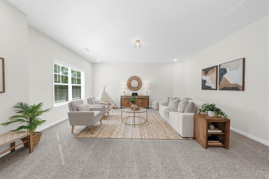 Furnished interior view inside a new home in , Flowery Branch (Image 11).