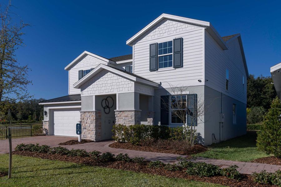 Lopez elevation 2 with optional stone Lopez elevation 2 with optional stone