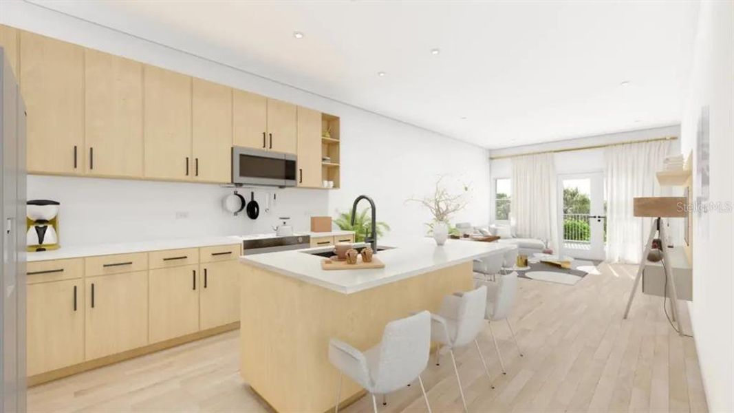 Furnished interior view inside a new home in , Reunion (Image 5).