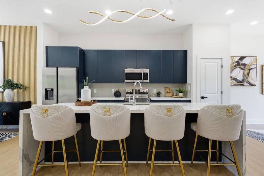Furnished interior view inside a new home in , Decatur (Image 16).