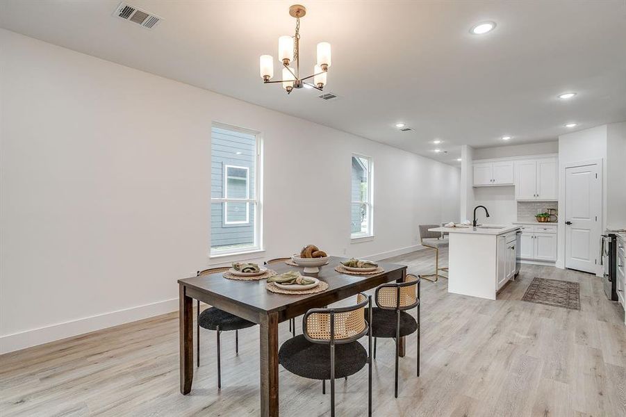 Furnished interior view inside a new home in , Fort Worth (Image 12). Furnished interior view inside a new home in , Fort Worth (Image 12).