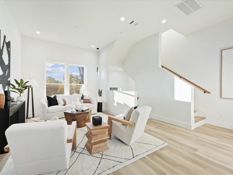 Furnished interior view inside a new home in , Houston (Image 9).