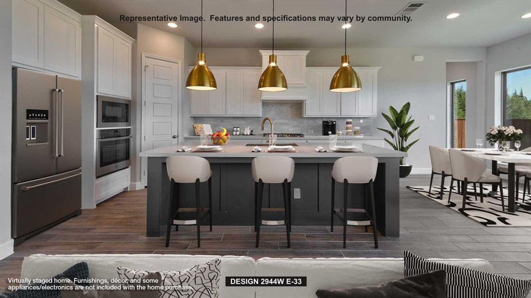 Furnished interior view inside a new home in Trinity Falls, McKinney (Image 5).