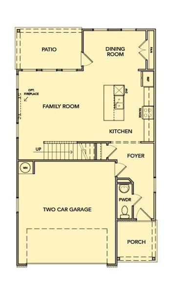2D floor plan layout for the Bayberry by Kerley Family Homes in Park Center Pointe, Austell, GA (Image 3). 2D floor plan layout for the Bayberry by Kerley Family Homes in Park Center Pointe, Austell, GA (Image 3).