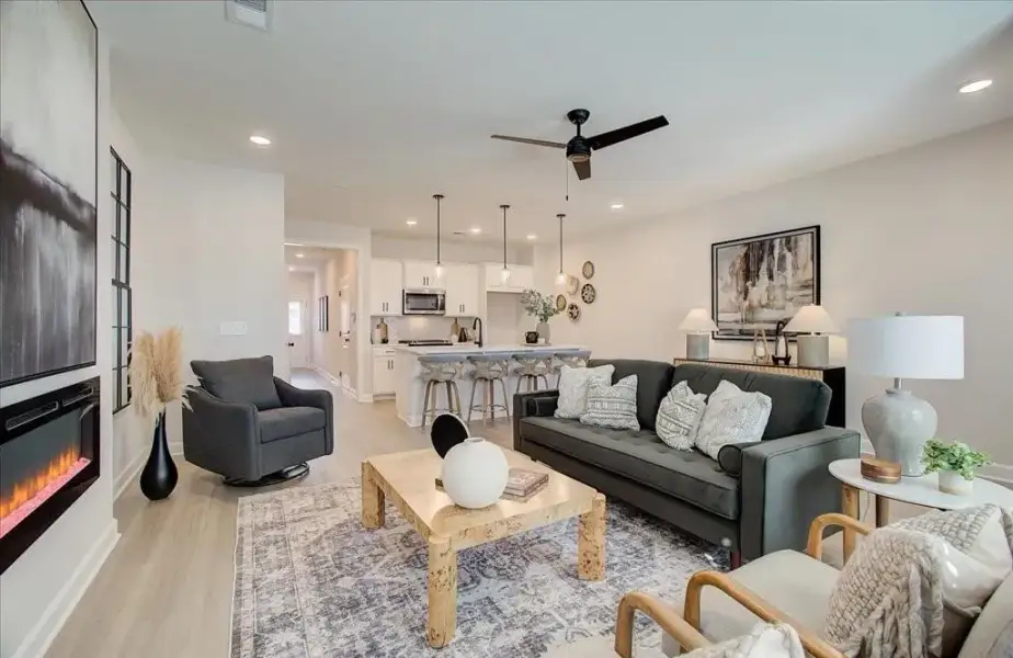 Furnished interior view inside a new home in East Park Village, Kennesaw (Image 23).