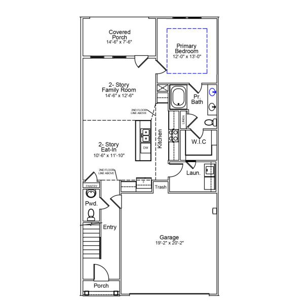 2D floor plan layout of this home in Bally Castle, Murrells Inlet, SC (Image 2).