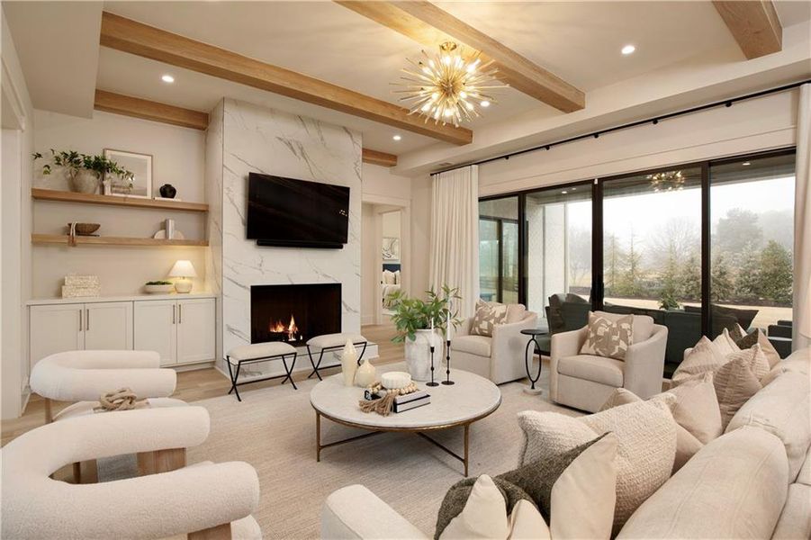 Furnished interior view inside a new home in , Alpharetta (Image 17). Furnished interior view inside a new home in , Alpharetta (Image 17).