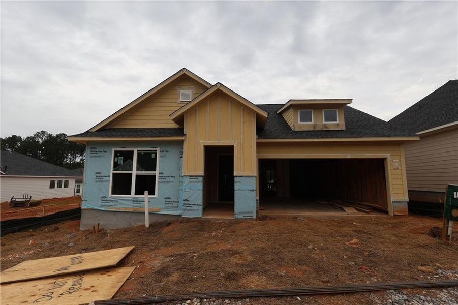 In-progress construction of a new home in Maple Grove at Towne Lake, Woodstock, GA (Image 7).
